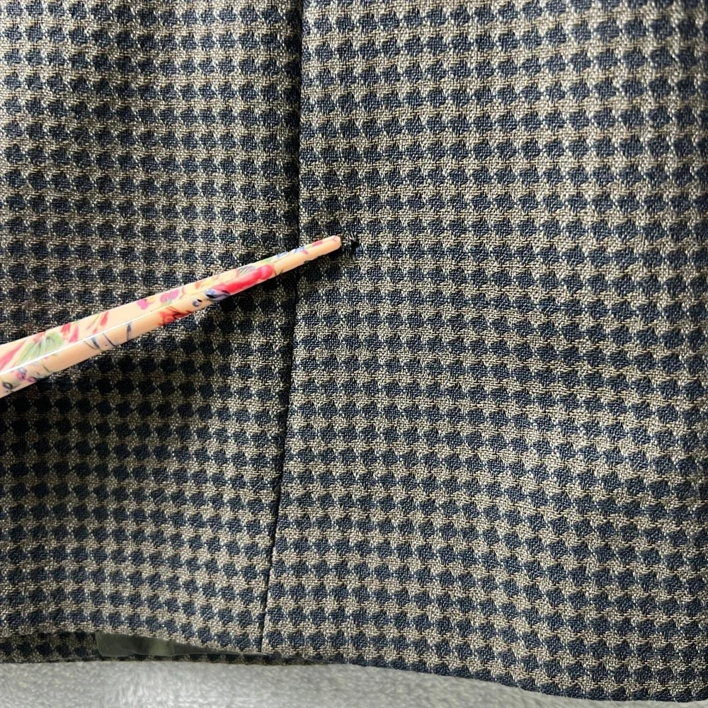 Vtg. Givenchy Monsieur Men's Houndstooth Blazer 40R‎ Wool Sport Coat Vintage USA - Picture 10 of 12